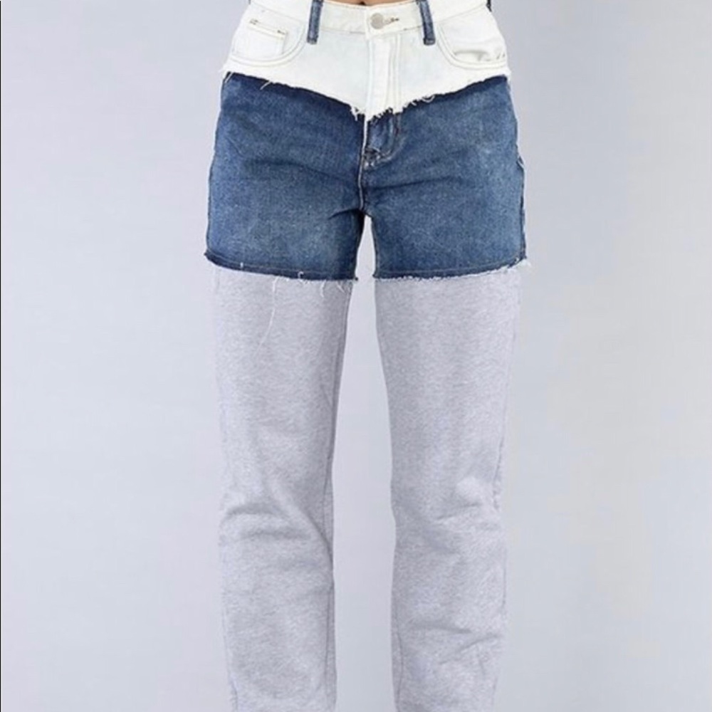 Half jean Jogger - Picture 2 of 2